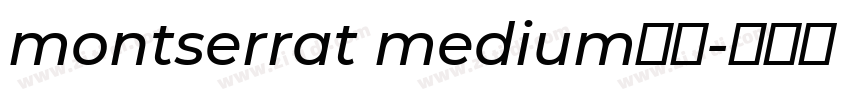 montserrat medium字体字体转换